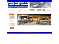 pro-jet.ch Webseite Vorschau