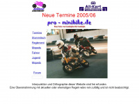 pro-minibike.de Webseite Vorschau