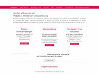 pro-service-immobilien.de Webseite Vorschau