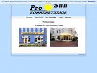 pro-sun-sonnenstudio.de Webseite Vorschau