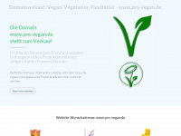 pro-vegan.de Webseite Vorschau