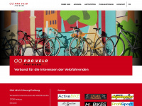 pro-velo-fr.ch Webseite Vorschau