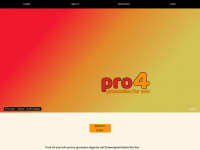 pro4.at Webseite Vorschau