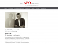 proapo-unternehmensberatung.de Webseite Vorschau