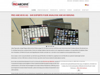proarchive.ch Webseite Vorschau