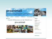 proanimali.ch Webseite Vorschau