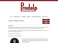 prodalp.ch Webseite Vorschau