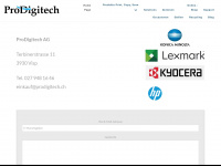 prodigitech.ch Webseite Vorschau