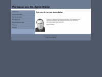 prof-arminmueller.de Webseite Vorschau
