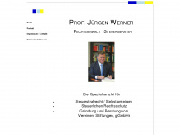 prof-werner.de Webseite Vorschau