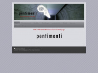 pentimenti.info Webseite Vorschau