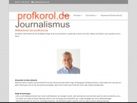 profkorol.de Webseite Vorschau