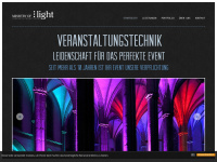 ministry-of-light.de Webseite Vorschau