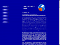 wahlboykott2005.de Webseite Vorschau