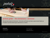 proholz-gmbh.ch Webseite Vorschau