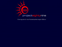 projecteightynine.de Webseite Vorschau