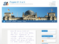 projekt21ii.de Webseite Vorschau