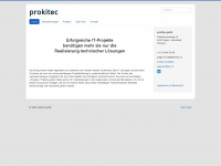 prokitec.ch Webseite Vorschau