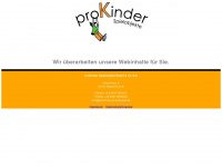 prokinder-spielobjekte.de Webseite Vorschau