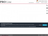 proline-tische.de Webseite Vorschau