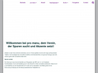 promanu.ch Webseite Vorschau