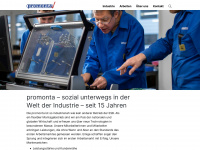 promonta.ch Webseite Vorschau