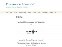 promusicaronsdorf.de Webseite Vorschau