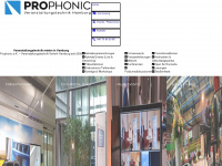 prophonic.de Webseite Vorschau