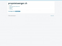propsteisaenger.ch Webseite Vorschau