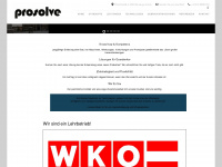 prosolve.at Webseite Vorschau