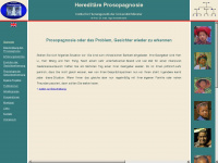 prosopagnosia.de Webseite Vorschau