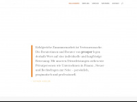 prosper.ch Webseite Vorschau