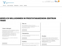 prostatakarzinomzentrum.de Webseite Vorschau