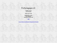prosynagoge-pforzheim.de Webseite Vorschau