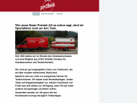protank.ch Webseite Vorschau