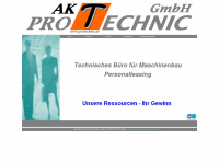 protechnic.at Webseite Vorschau