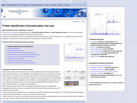 protein-identification.de Webseite Vorschau