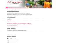 provelo-emmental.ch Webseite Vorschau