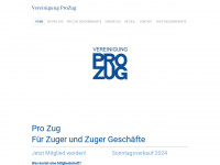 prozug.ch Webseite Vorschau