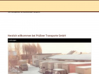 pruessner-transporte.de Webseite Vorschau