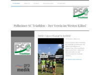 psc-triathlon.de Webseite Vorschau