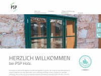 psp-holz.at Webseite Vorschau