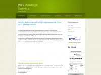 psv-montage-service.de Webseite Vorschau