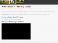 psv-rostock-fussball.de Webseite Vorschau