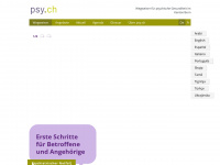psy.ch Webseite Vorschau