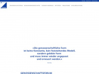 berliner-genossenschaftsforum.de Webseite Vorschau