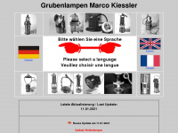 miners-lamps.com Webseite Vorschau