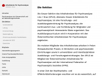 psychoanalyse-graz.at Webseite Vorschau