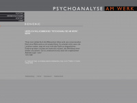 psychoanalyseamwerk.ch Webseite Vorschau