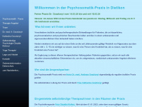psychosomatik-praxis.ch Webseite Vorschau